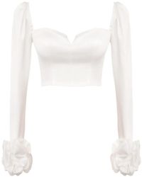 POST MERIDIEM - Removable-Cuff Long-Sleeve Top - Lyst