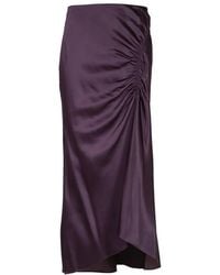 Veronica Beard - Felecia Ruched Midi Skirt - Lyst