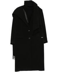 The Attico - Cappotto Con Sciarpa - Lyst