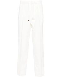 Brunello Cucinelli - Pressed-Crease Loose-Fit Trousers - Lyst