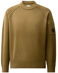 C.P. Company - Chenille Cotton Lens Crewneck Sweater - Lyst