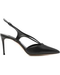 Casadei - Leather Slingback Pumps - Lyst