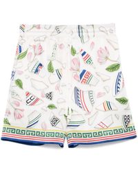 CASABLANCA - Shorts Mit Kordelzug - Lyst