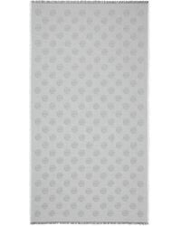 Tory Burch - Medallion Logo Oblong Scarf - Lyst