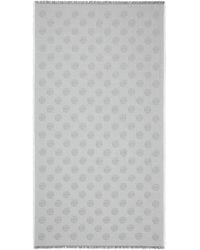 Tory Burch - Medallion Logo Oblong Scarf - Lyst