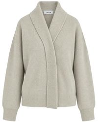 Jucca - Cardigan Côtelé À Col Châle - Lyst