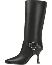 Sergio Rossi - 75Mm Leather Heeled Boots - Lyst