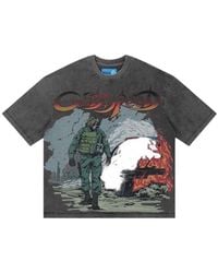 Godspeed - Khaos Graphic-Print Washed T-Shirt - Lyst