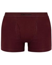 Tom Ford - Logo Cotton-Blend Boxer Shorts - Lyst