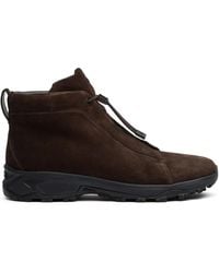 ZEGNA - Triple Stitch Vetta Suede Sneakers - Lyst