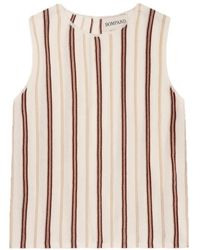 Bompard - Haut Rayé À Design Sans Col - Lyst