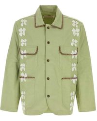 BAZISZT - Blazer En Coton À Fleurs - Lyst