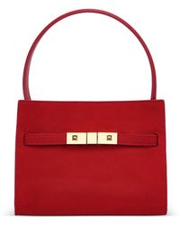 POTAMY - Square-Buckle Leather Mini Bag - Lyst