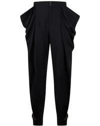 Alberta Ferretti - Pleated Buckled-Cuff Trousers - Lyst