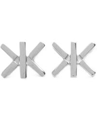 KENZO - Double K Logo Earrings - Lyst