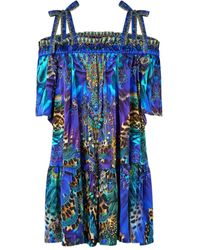 CAMILLA - Schulterfreies Rüschenkleid - Lyst