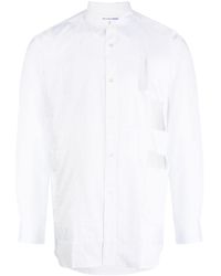 Comme des Garçons - Panelled Cut-out Cotton Shirt - Lyst