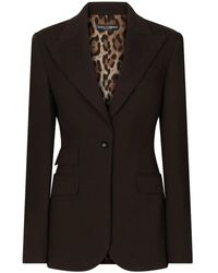 Dolce & Gabbana - Single-Breasted Tailored Blazer - Lyst