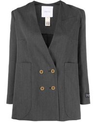 Patou - Double-breasted Stretch-wool Blazer - Lyst
