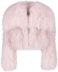The Attico - Oversized Shearling Jacket - Lyst