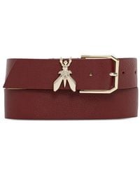 Patrizia Pepe - Fly-Plaque Pebbled-Leather Belt - Lyst