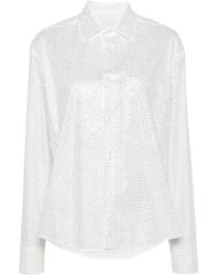 GIUSEPPE DI MORABITO - Camisa de popelina con detalles de cristal - Lyst