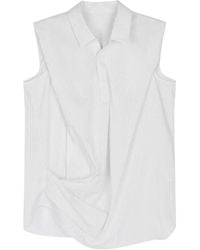 JNBY - Blouse Drapée À Rayures - Lyst