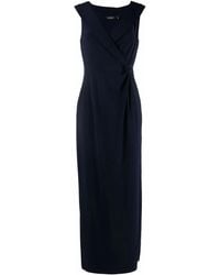 Ralph Lauren - Sleeveless Pinched-Waist Maxi Dress - Lyst