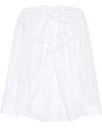 JNBY - Blusa Drapeada Con Encaje - Lyst