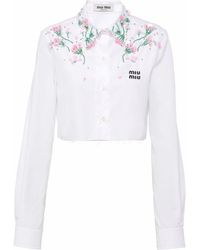 Miu Miu Shirts for Women | Online Sale up to 74% off | Lyst