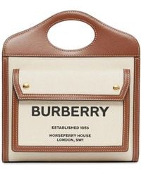 Burberry - Mini Pocket Tote Bag - Lyst