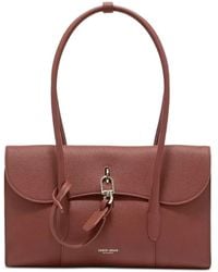 Giorgio Armani - Small Pebbled-Leather Shoulder Bag - Lyst