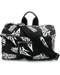 Givenchy Grand sac cabas à logo imprimé - Noir