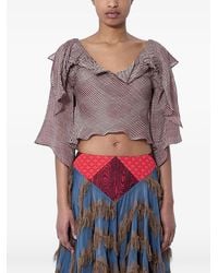 Kiko Kostadinov - Plexus Ruffled-Draped Blouse - Lyst