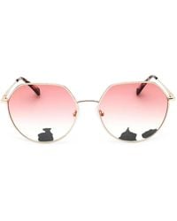 Longchamp - Lunettes De Soleil À Monture Géométrique - Lyst