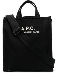 A.P.C. - Shopper mit Logo-Print - Lyst