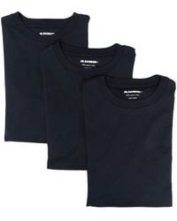 Jil Sander - Logo-patch Crew-neck T-shirt - Lyst