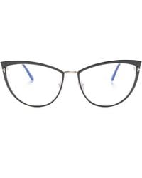 Tom Ford - Cat-Eye Frame Glasses - Lyst