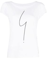agnès b. - Logo-Print Cotton T-Shirt - Lyst