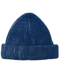 Roberto Collina - Two-tone Ribbed-knit Beanie - Lyst
