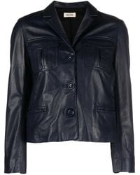 Zadig & Voltaire - Liams Leather Jacket - Lyst