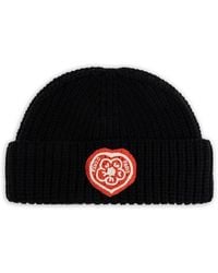 KENZO - Logo Patch Beanie - Lyst