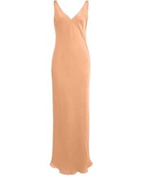 Peter Cohen - Robe Longue À Col V Au Dos - Lyst
