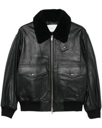 DUNST - Zip-up Lambskin Bomber Jacket - Lyst