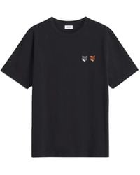 Maison Kitsuné - Double Fox Head T-Shirt - Lyst