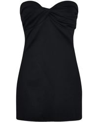 Rosetta Getty - Top palabra de honor con detalle retorcido - Lyst