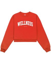 Sporty & Rich - Wellness Ivy Cropped-Sweatshirt - Lyst