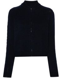 Maison Margiela - Fine-Knit Wool Cardigan - Lyst