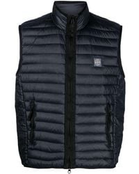 Stone Island - Compass-patch Padded Gilet - Lyst