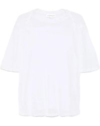 Victoria Beckham - Drape Sleeve T-Shirt - Lyst